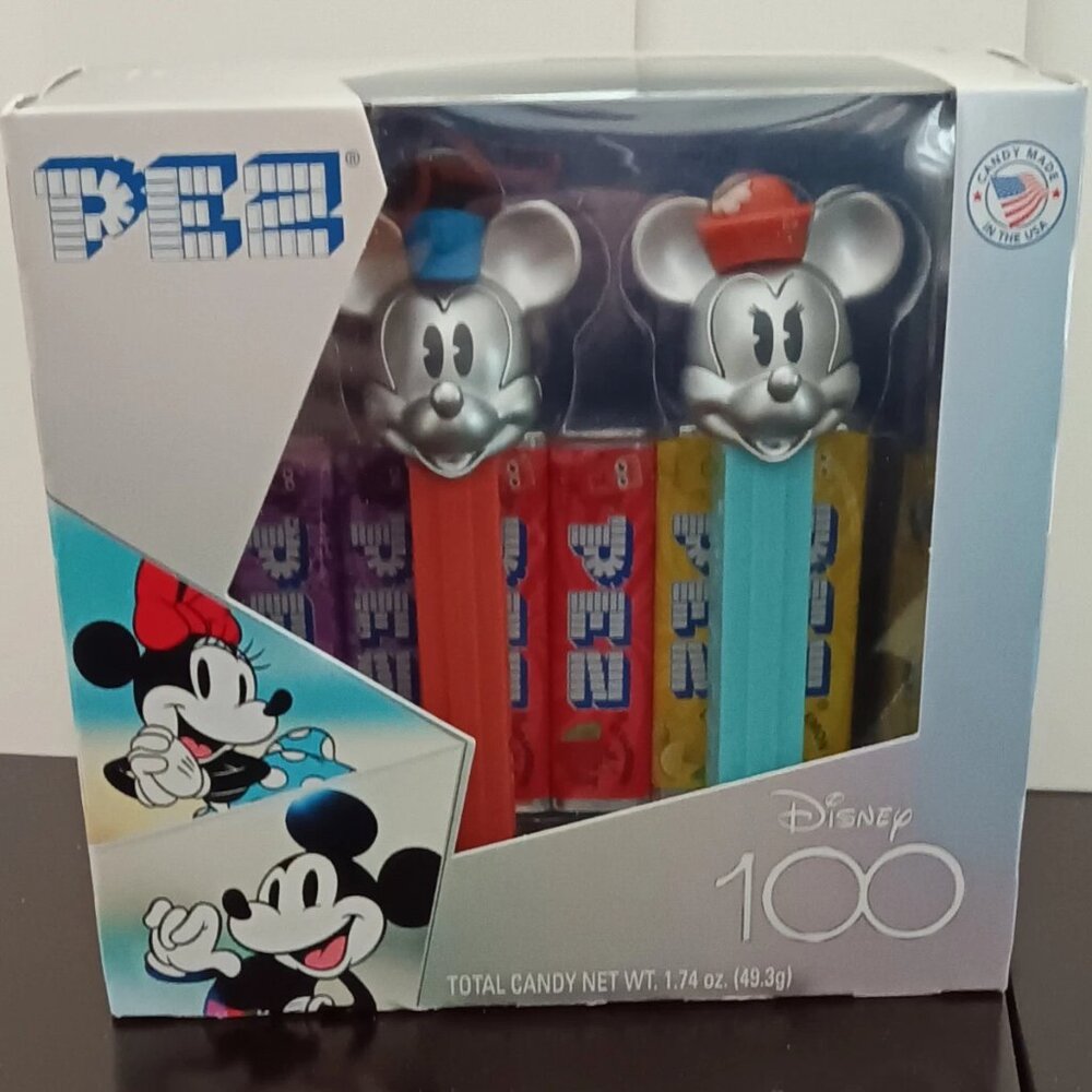 Pez Disney 100 Years Of Wonder Mickey & Minnie Mouse Dispensers Box Set NIB Mint